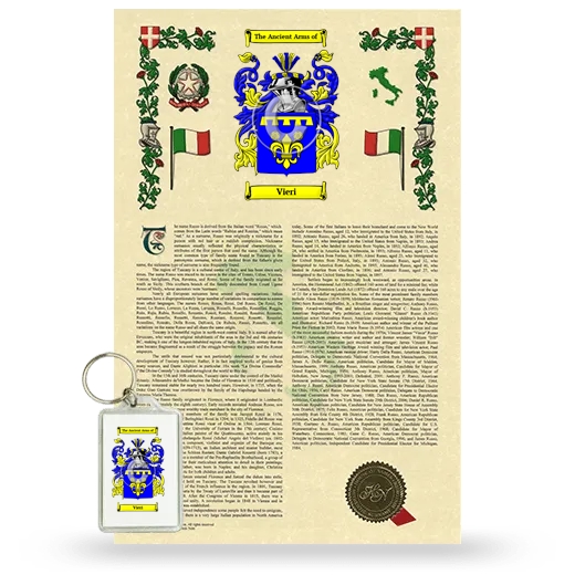 Vieri Armorial History and Keychain Package