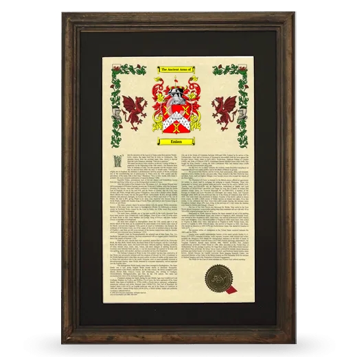 Enian Deluxe Armorial Framed - Brown