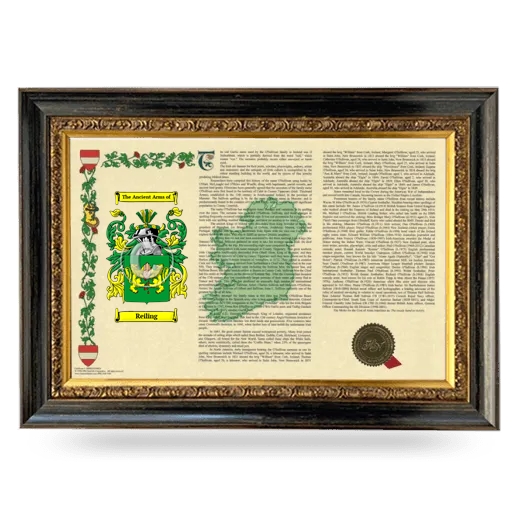 Reiling Armorial Landscape Framed - Heirloom