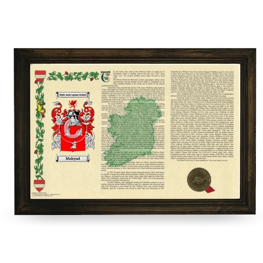 Mulrynd Armorial Landscape Framed - Brown