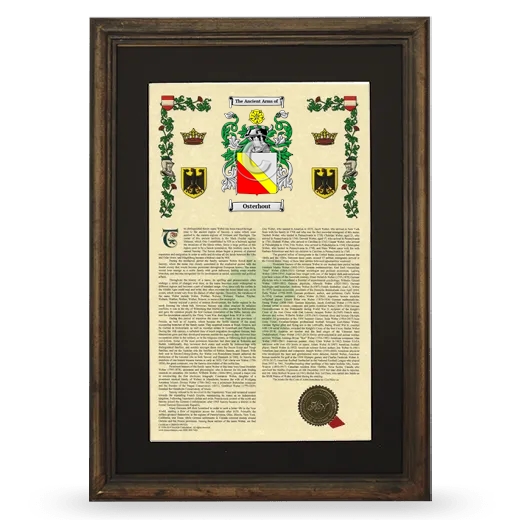Osterhout Deluxe Armorial Framed - Brown