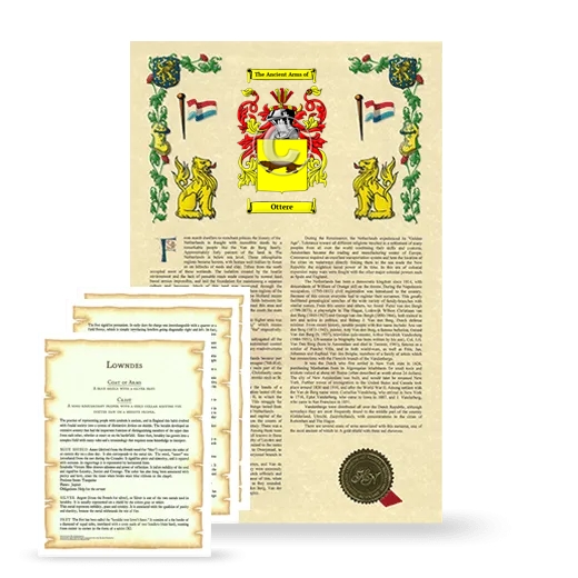 Ottere Armorial History and Symbolism package