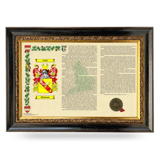 Otterson Armorial Landscape Framed - Heirloom