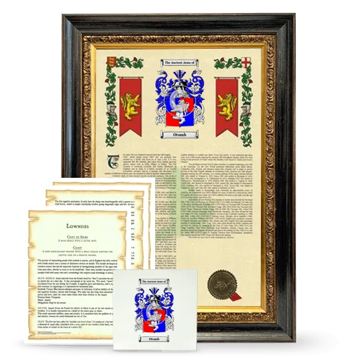 Otomb Framed Armorial, Symbolism and Large Tile - Heirloom