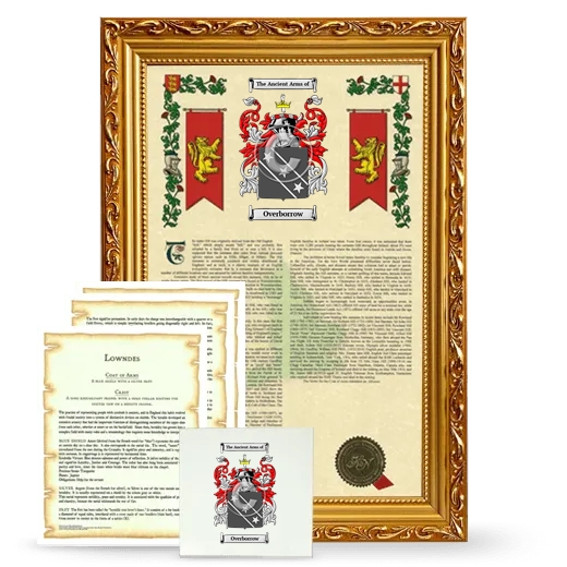 Overborrow Framed Armorial, Symbolism and Large Tile - Gold