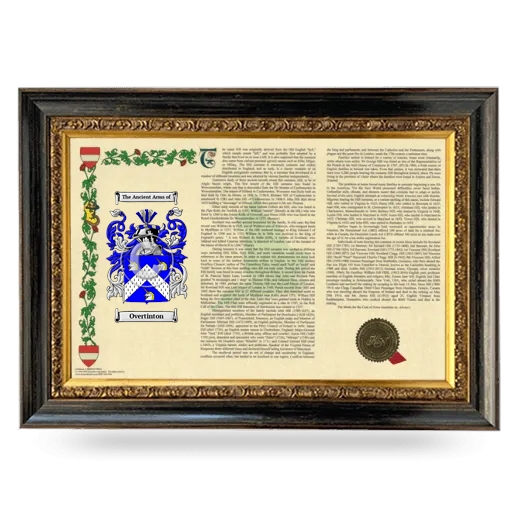 Overtinton Armorial Landscape Framed - Heirloom