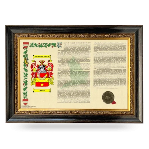 Oxnam Armorial Landscape Framed - Heirloom