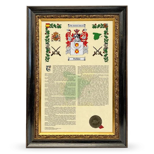 Pachino Armorial History Framed - Heirloom