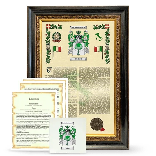 Paciotti Framed Armorial, Symbolism and Large Tile - Heirloom