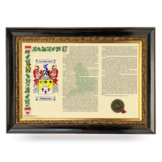 Pakingtume Armorial Landscape Framed - Heirloom