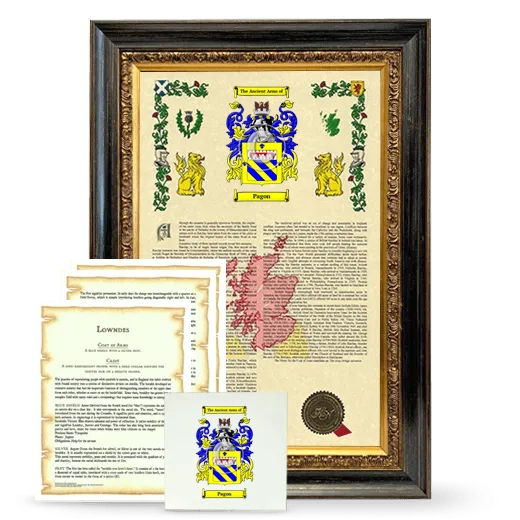 Pagon Framed Armorial, Symbolism and Large Tile - Heirloom
