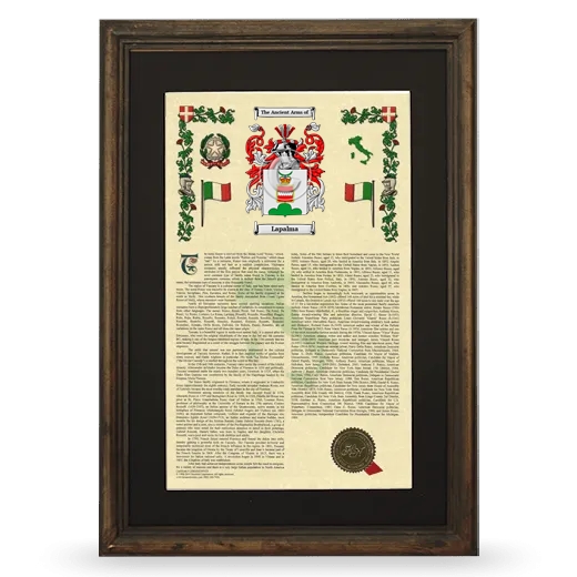 Lapalma Deluxe Armorial Framed - Brown