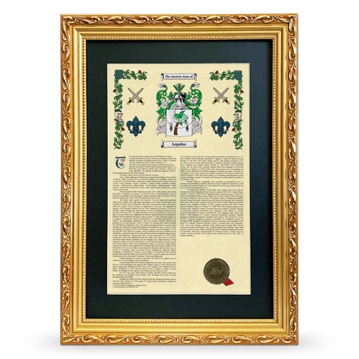 Lepalus Deluxe Armorial Framed - Gold