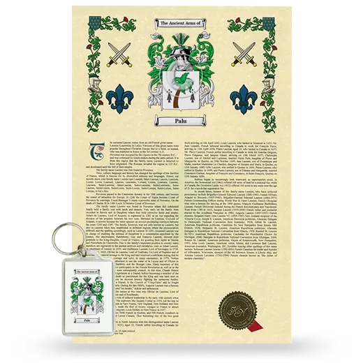 Palu Armorial History and Keychain Package