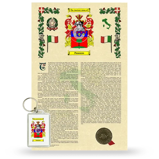 Panozzo Armorial History and Keychain Package