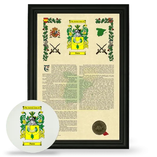 Parra Framed Armorial History and Mouse Pad - Black