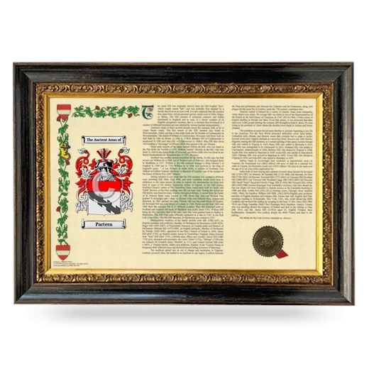 Partern Armorial Landscape Framed - Heirloom