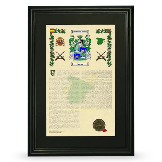 Pascale Deluxe Armorial Framed - Black