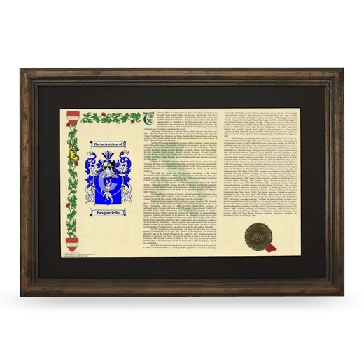 Pasquariello Deluxe Armorial Landscape Framed - Brown