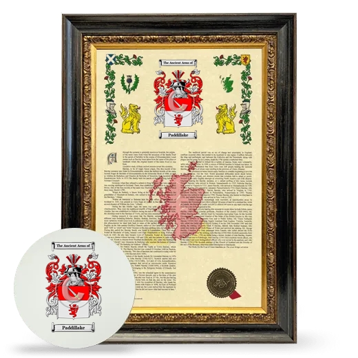 Paddillake Framed Armorial History and Mouse Pad - Heirloom