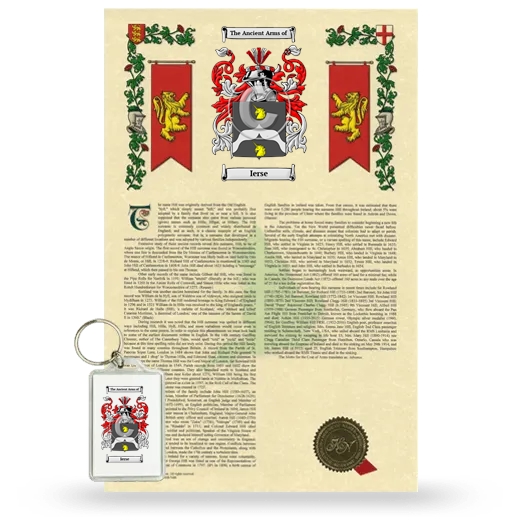 Ierse Armorial History and Keychain Package
