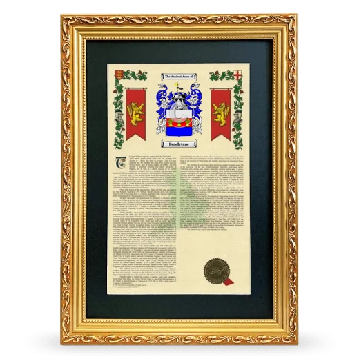 Pendletane Deluxe Armorial Framed - Gold