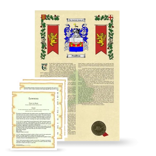 Penillton Armorial History and Symbolism package