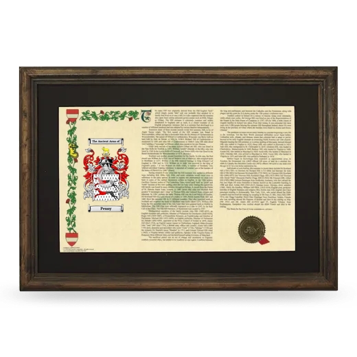 Penny Deluxe Armorial Landscape Framed - Brown