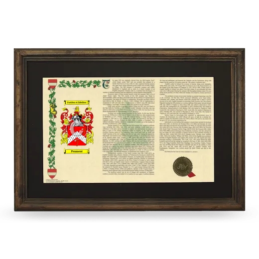 Penment Deluxe Armorial Landscape Framed - Brown