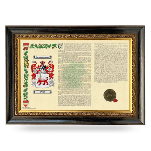 Penz Armorial Landscape Framed - Heirloom