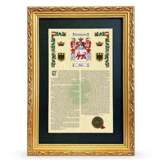 Penz Deluxe Armorial Framed - Gold