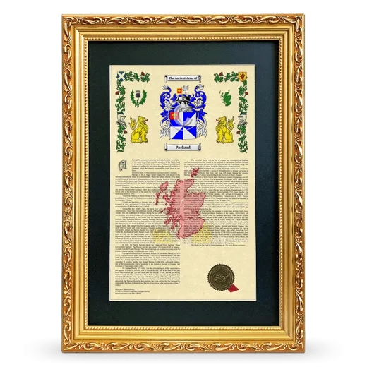 Packard Deluxe Armorial Framed - Gold