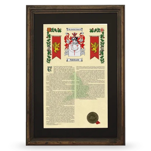 Pykelworde Deluxe Armorial Framed - Brown