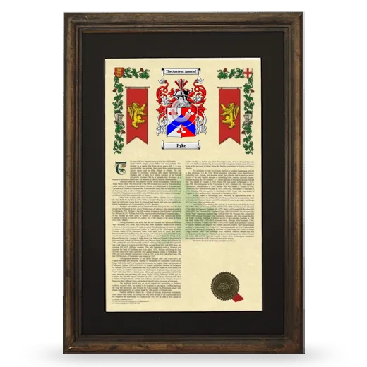 Pyke Deluxe Armorial Framed - Brown