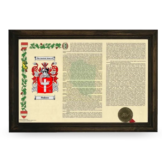 Pinkuss Armorial Landscape Framed - Brown