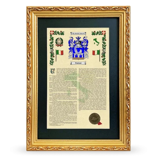Pontani Deluxe Armorial Framed - Gold