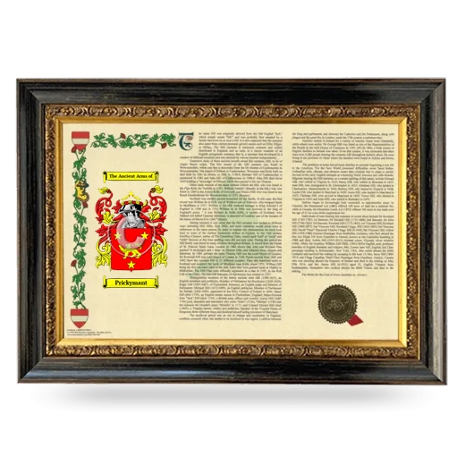 Prickymant Armorial Landscape Framed - Heirloom