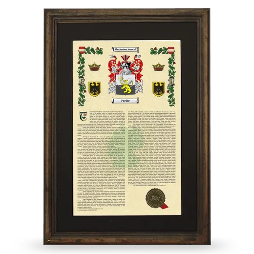 Preibe Deluxe Armorial Framed - Brown