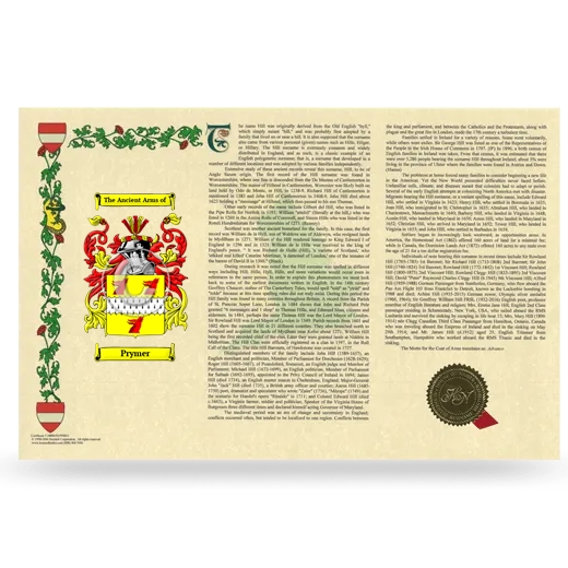 Prymer Armorial History Landscape Style