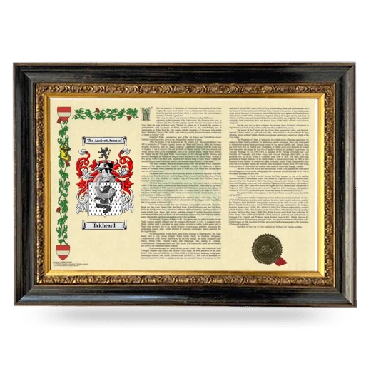 Bricheard Armorial Landscape Framed - Heirloom