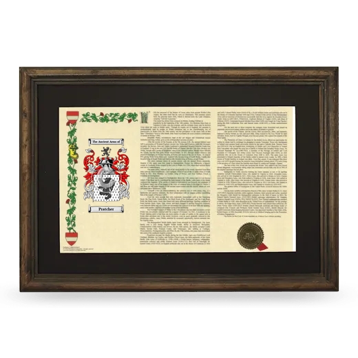 Pratcher Deluxe Armorial Landscape Framed - Brown