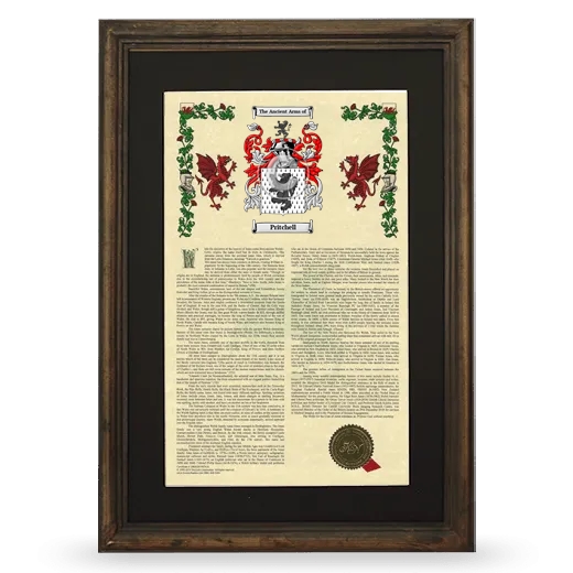 Pritchell Deluxe Armorial Framed - Brown