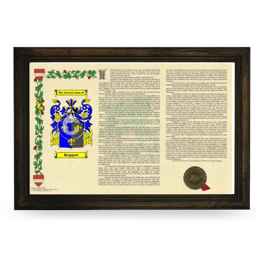 Broppert Armorial Landscape Framed - Brown