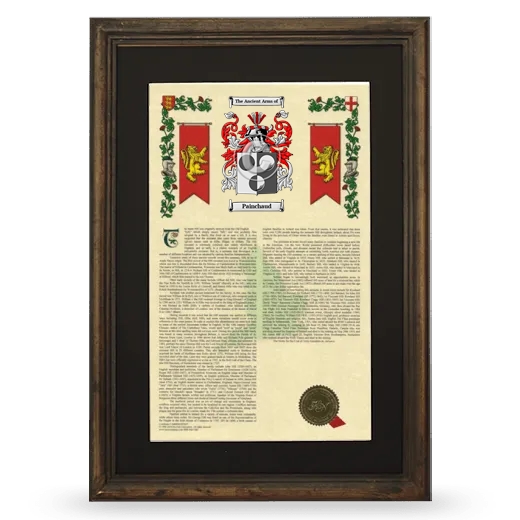 Painchaud Deluxe Armorial Framed - Brown
