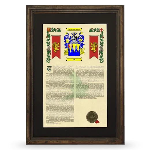 Pill Deluxe Armorial Framed - Brown