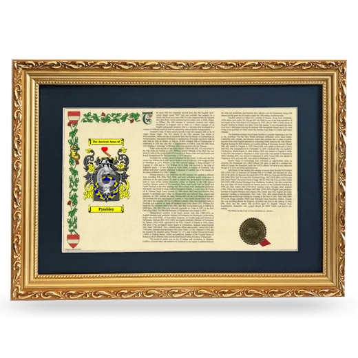 Pymblay Deluxe Armorial Landscape Framed - Gold