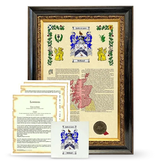 McKuayl Framed Armorial, Symbolism and Large Tile - Heirloom