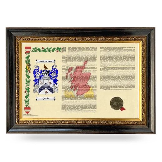 Quaile Armorial Landscape Framed - Heirloom