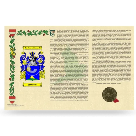 Quarryer Armorial History Landscape Style