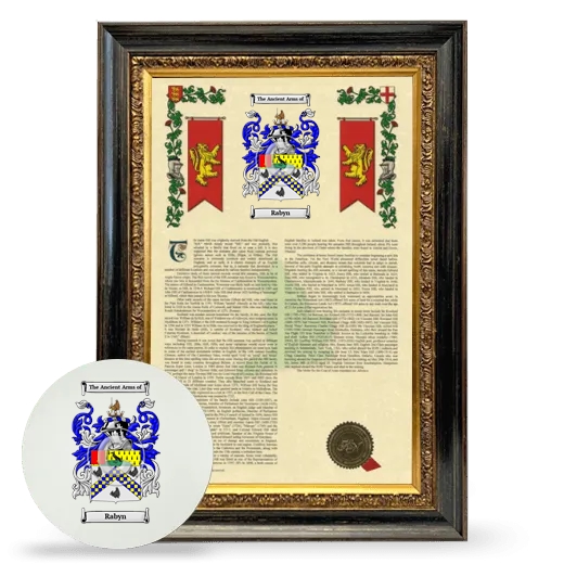 Rabyn Framed Armorial History and Mouse Pad - Heirloom